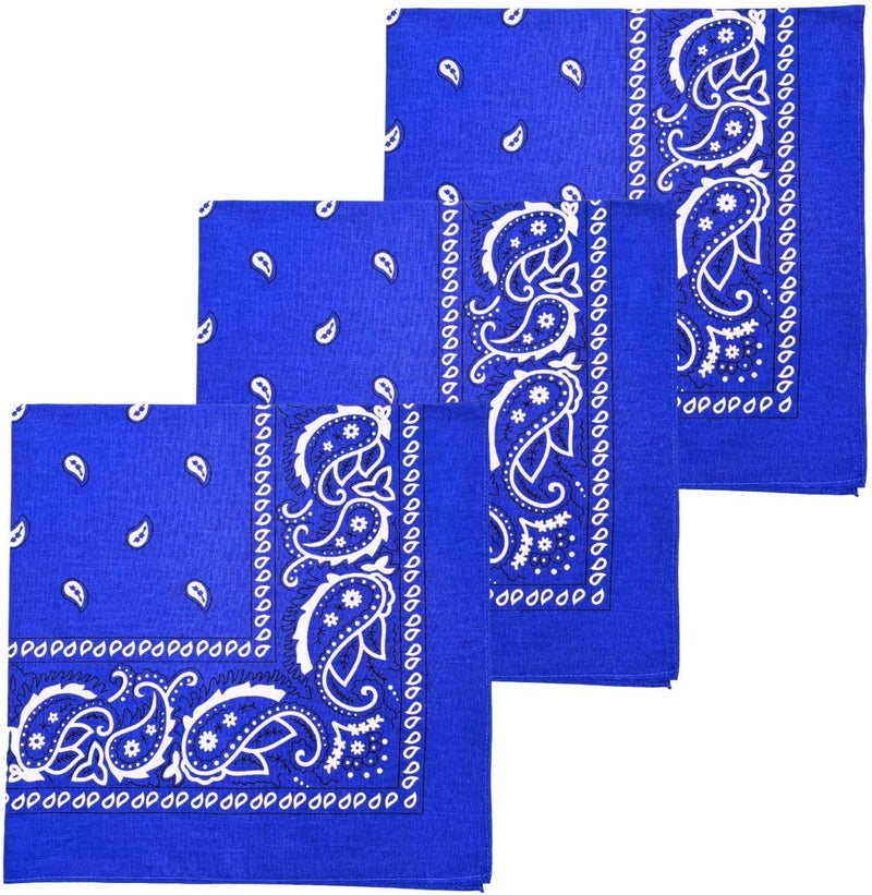 MD Style Extra Large Bandana 27” x 27” 100% Cotton for Men & Women Paisley Handkerchief Headband Scarf Jumbo Bandanas - Image 1